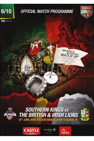 2009 Southern Kings v British and Irish Lions  Rugby Programme